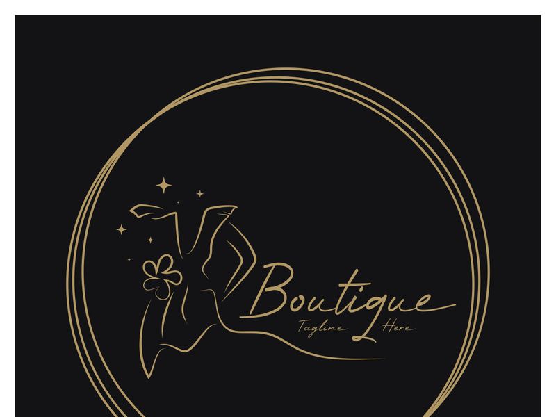 elegant women's fashion logo, clothing, boutique, convection, tailor, garment, business, apparel, fashion designer