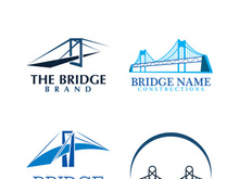 Bridge logo icon design and business symbol template