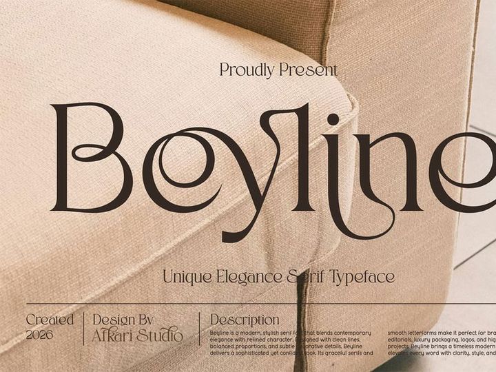 Beyline - Unique Elegance Serif Typeface Font