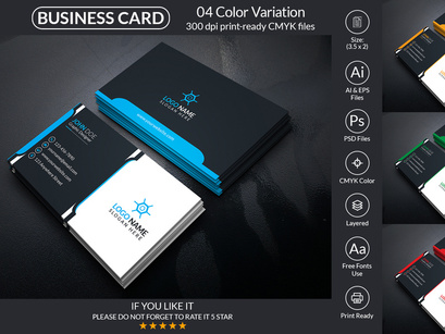 Corporate Business Card Design Template