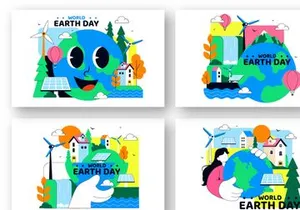 10 World Earth Day Illustration