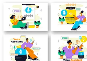 10 Voice Assistant Smart Devices Illustration