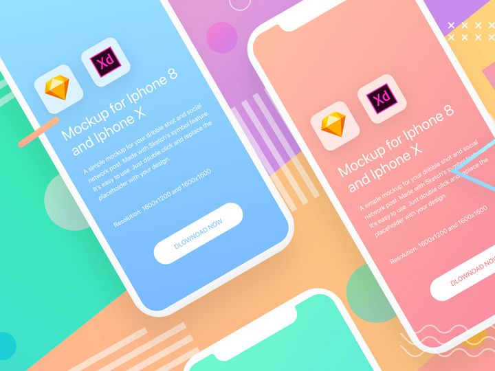 Presentation Mockup iPhone X