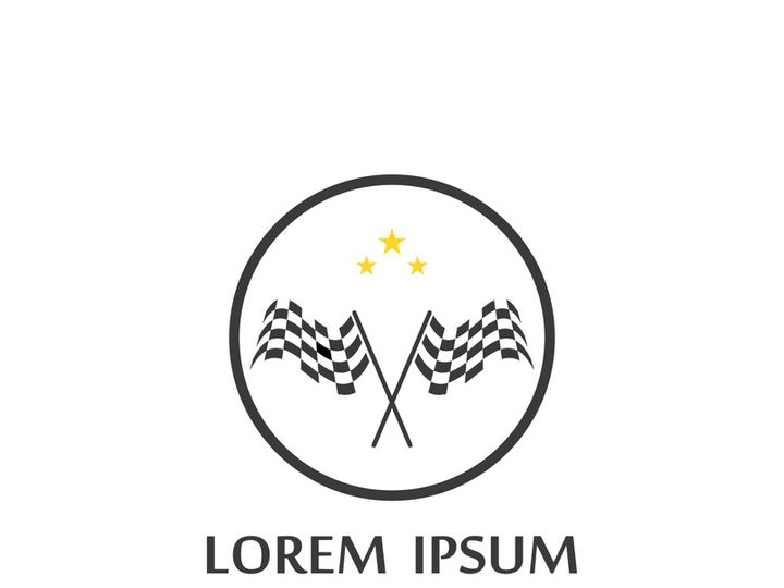 Race flag logo
