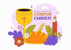 10 Corpus Christi Religiöse Illustration
