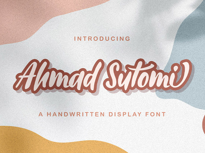 Ahmad Sutomi - Handwritten Font