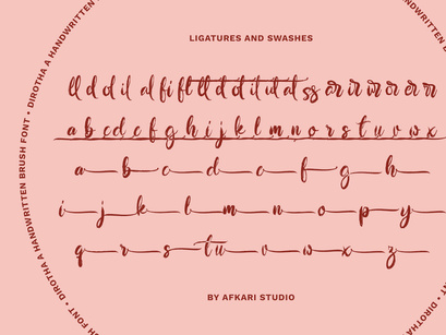 Dirotha - Handwritten Brush Font