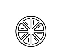 Fresh lemon fruit vector illustration icon