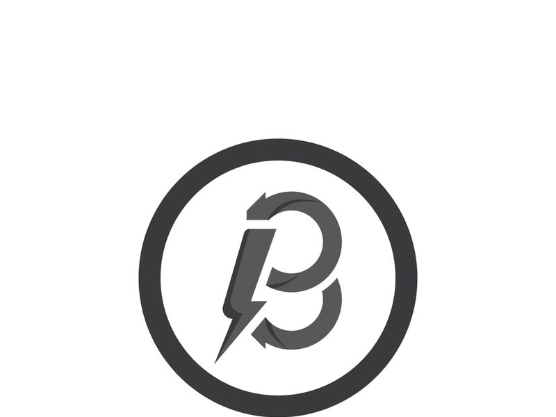 B letter logo template vector illustration