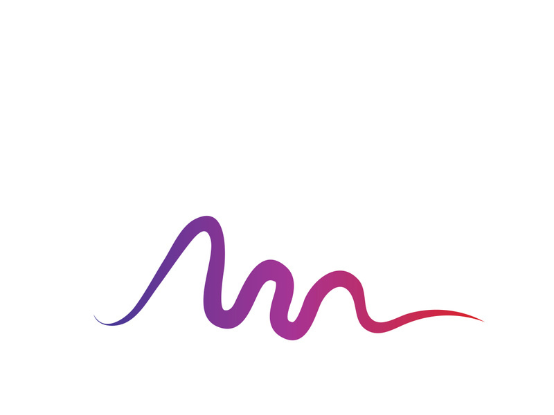 Sound waves vector illustration design template