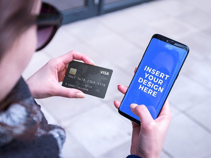 Galaxy S8 Free PSD Mockup