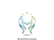 Human character logo sign illustration vector design