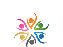 Community logo business template and icon people vector