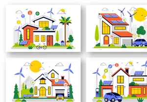 10 Eco Friendly Smart Home Illustration
