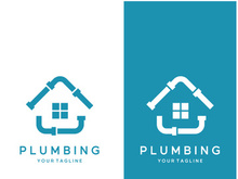 Plumbing logo vector design template. water pipe logo design.Leaking water logotype,Design Concept, Creative Symbol, Icon