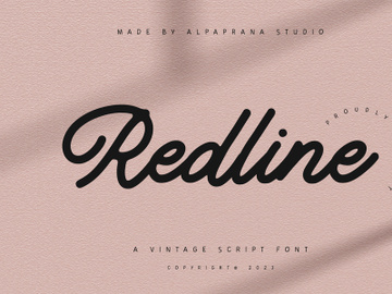Redline - Vintage Script Font preview picture