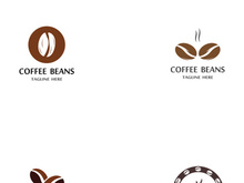Premium coffee bean logo design.