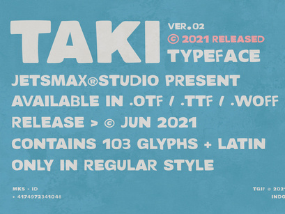 TAKI - Display Typeface