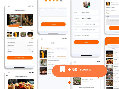 Gourmet - Food Delivery UI Kit for Adobe XD