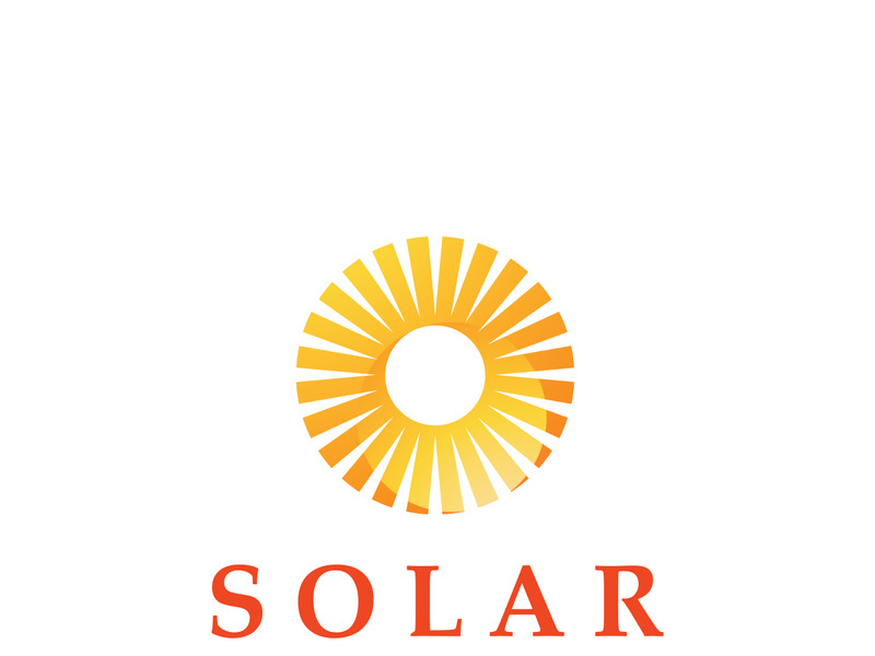 Creative and unique sun logo design.