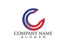 C Circle ring logo Template vector icon