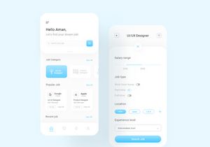 Job finder app ui kit