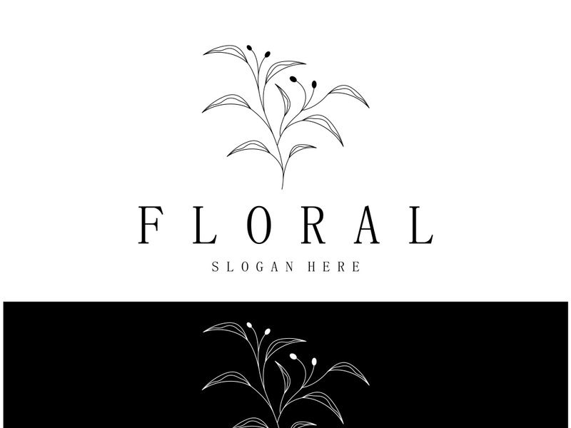 Elegant floral and leaf frame. Delicate botanical vector illustration for labels, spas, corporate identity, and wedding invitations