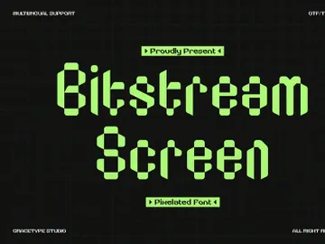 Bitstream Screen | Pixelated Font preview picture