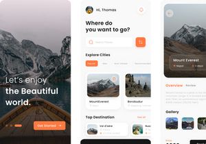 Travel App Mobile Design