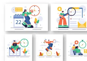 15 Time Management Planning Illustration