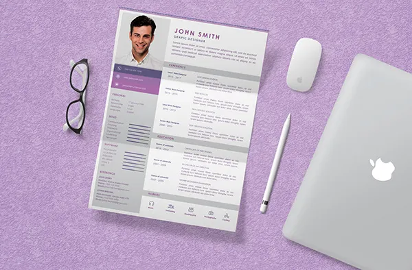 Download Cv/Resume Template and Mock-up PSD