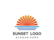 Sun logo design with a modern concept.