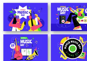 9 World Music Day Illustration