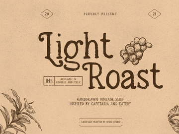 Light Roast - Handdrawn Serif preview picture