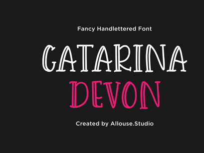 Catarina Devon - Fancy Handlettered Font