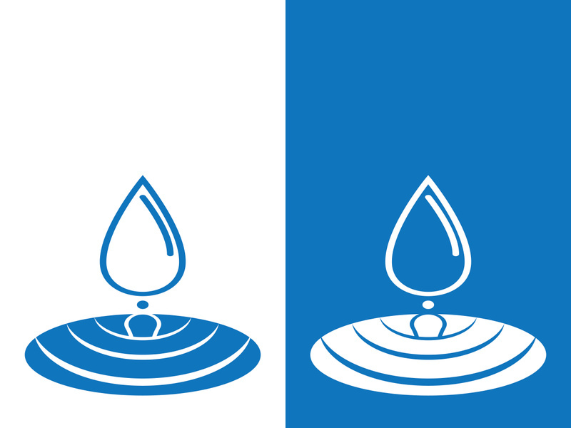 Water drop logo template vector illustration design