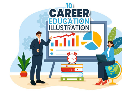 10 Career Education Illustration