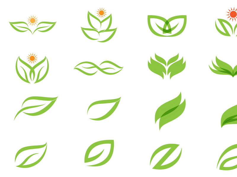 Leaf Green logo Vector