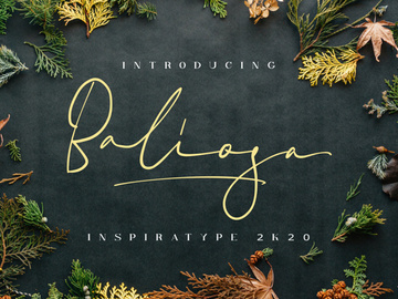 Baliosa - Free Font preview picture