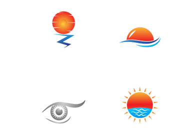 Sun abstract logo creative design. preview picture