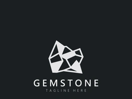 Gemstone logo design for jewelry Mineral pictogram collection emerald preview picture