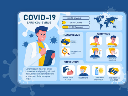 Coronavirus COVID19 Infographic