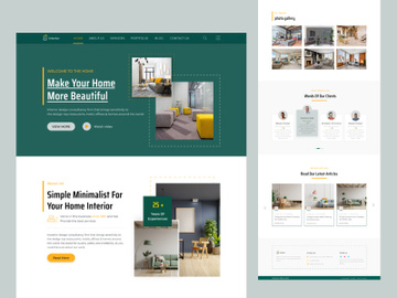 Best Interior Design Landing page preview picture