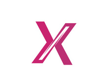 X Letter Logo Template vector icon