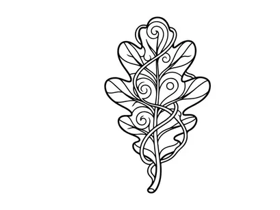 Design elegante de joia em formato de folha com fio. Criação de acessório botânico artístico.