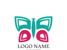 Butterfly logo icon vector design illustration