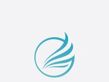 Falcon Wing  Vector Logo Icon Template