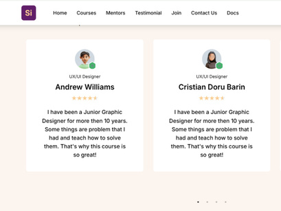 Si Educational Free NextJs Landing Page Template