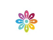 flower vector icon design template