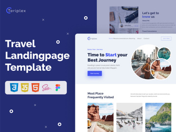 Teriplex - Landing Page Travel preview picture